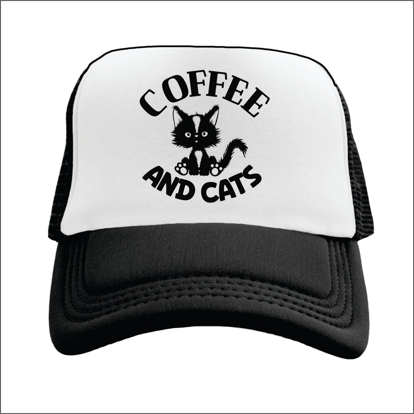 COFFEE AND CATS Trucker Hat