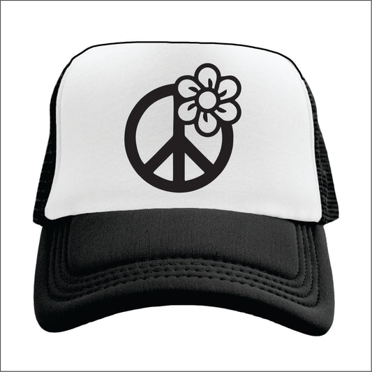 Peace Flower Trucker Hat