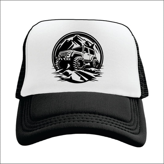 Jeep Mountain  Trucker Hat