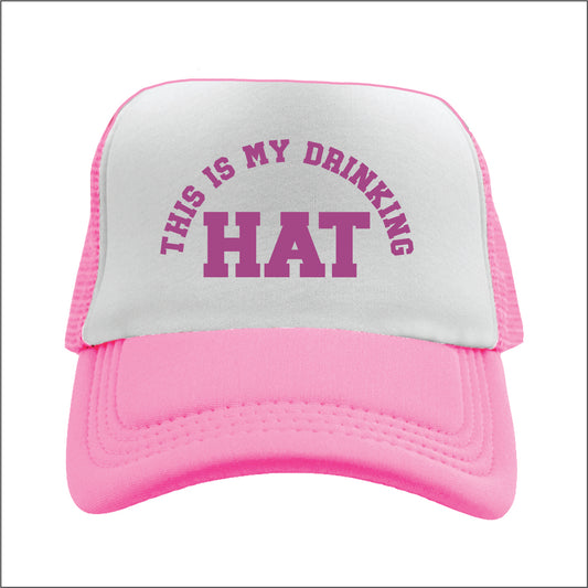 This is my Drinking hat Trucker hat