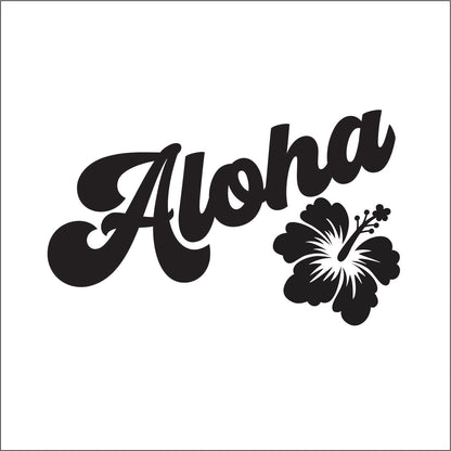 Aloha Hawaiian Flower Trucker Hat