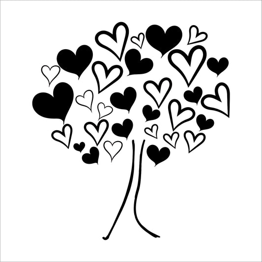 Tree Heart Vinyl Decal Sticker