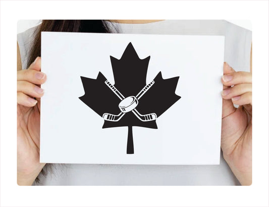 Hockey Canada Play Black Decal Sticker