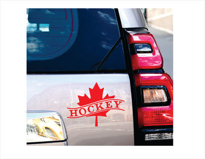 Canada Hockey Red Decal Sticker