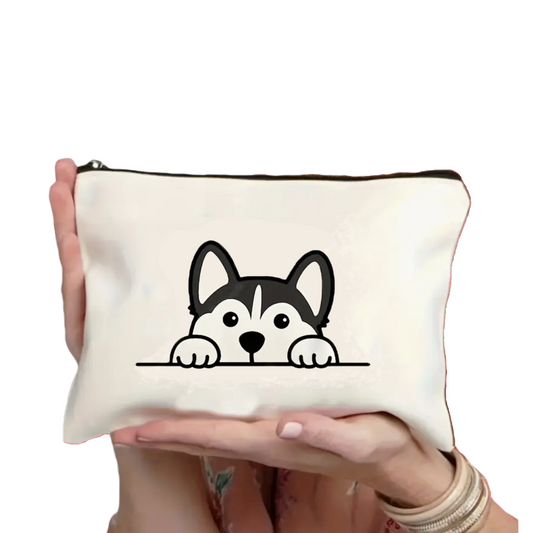 Husky zipper pouch, Husky gift ideas