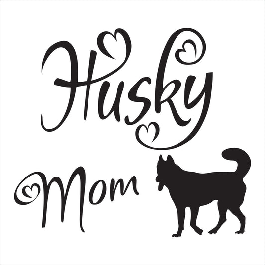 Husky Mom Decal Sticker