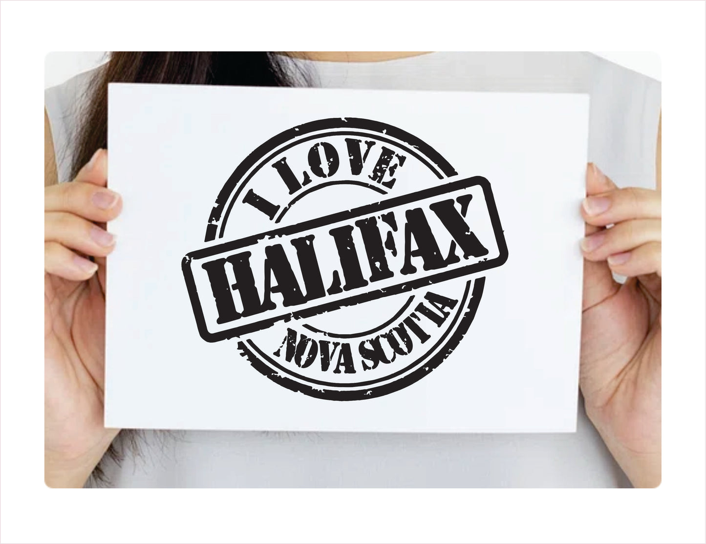 I love Halifax Nova Scotia black Decal Sticker 