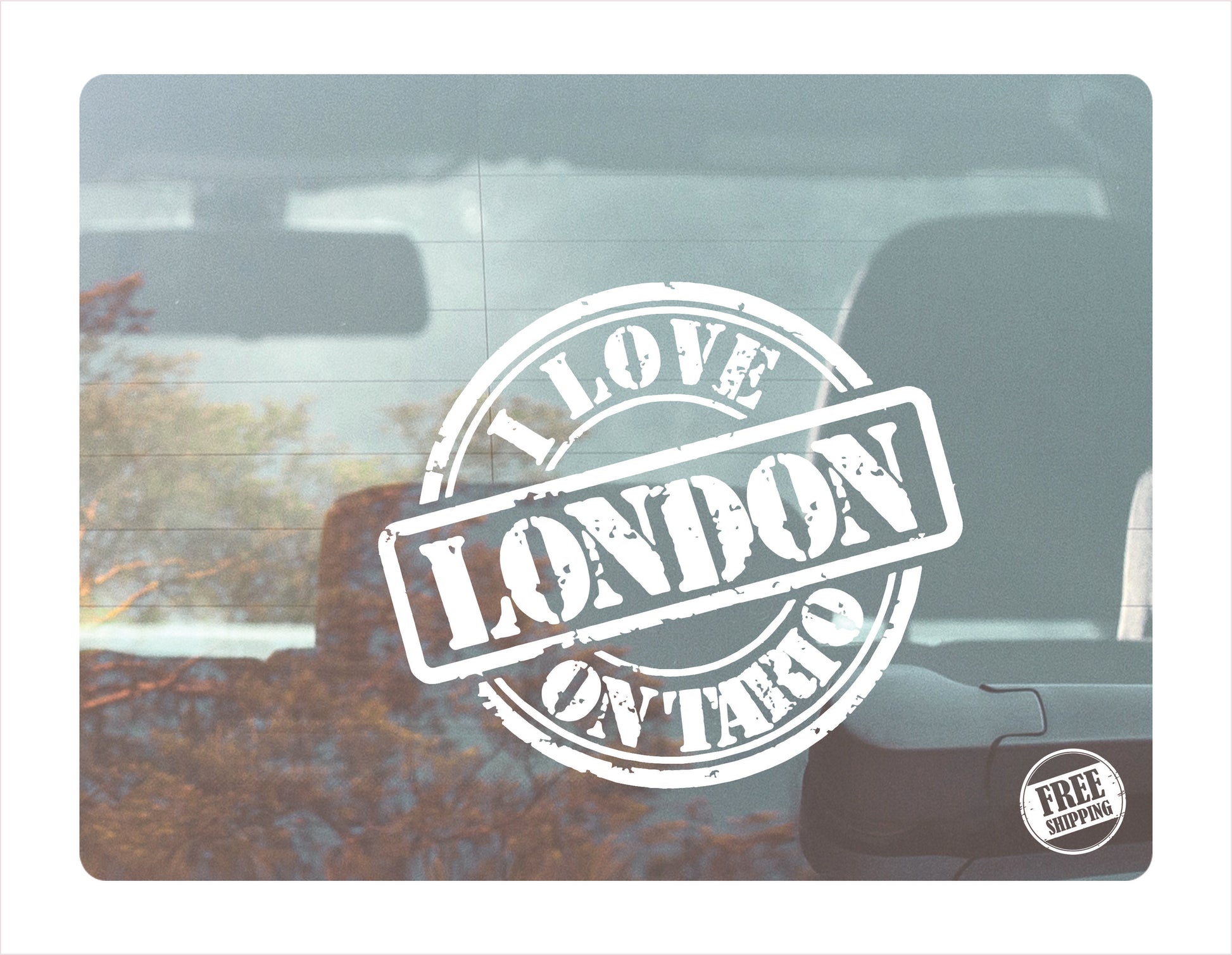 I love London Ontario white Decal Sticker