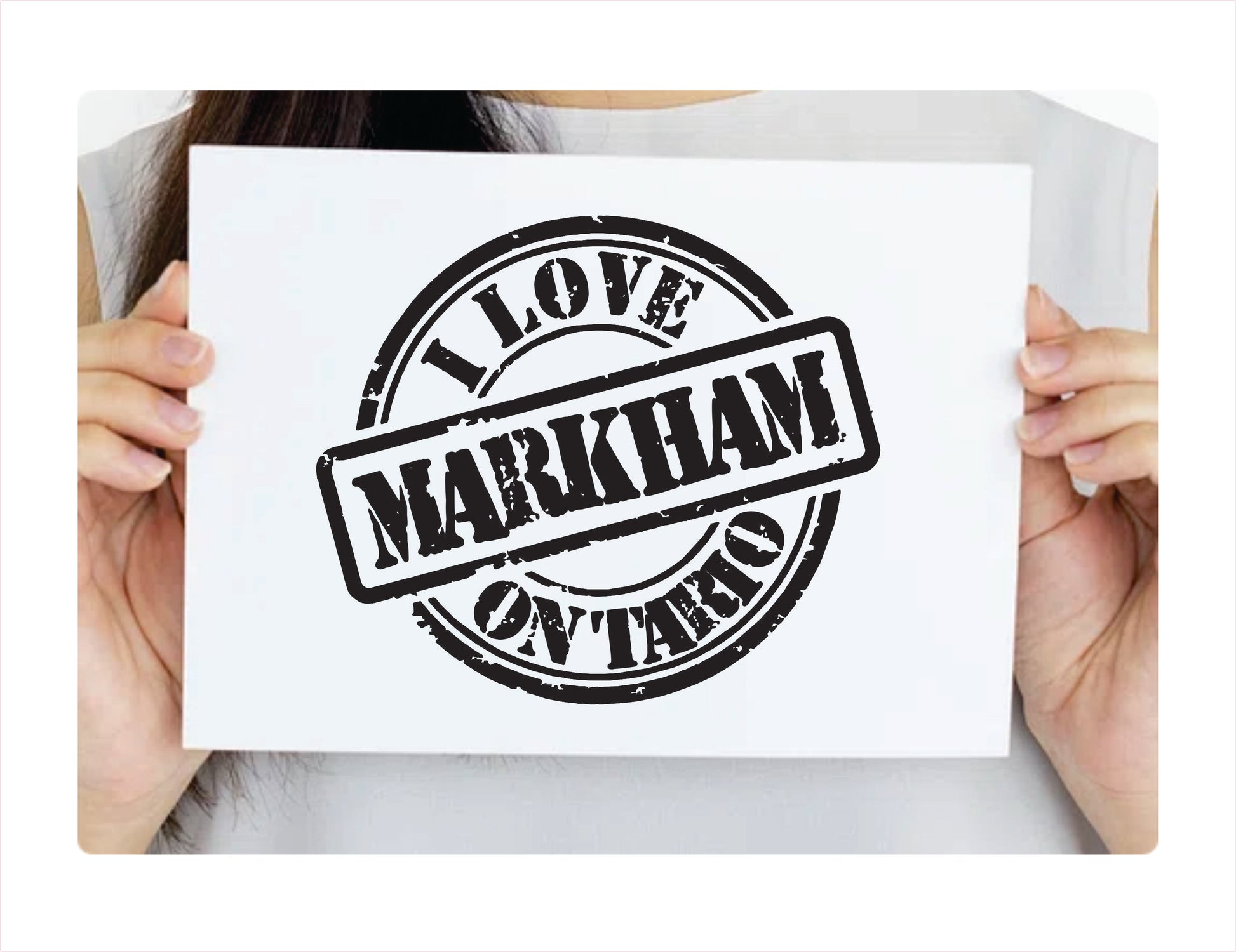 I love Markham Ontario black Decal Sticker