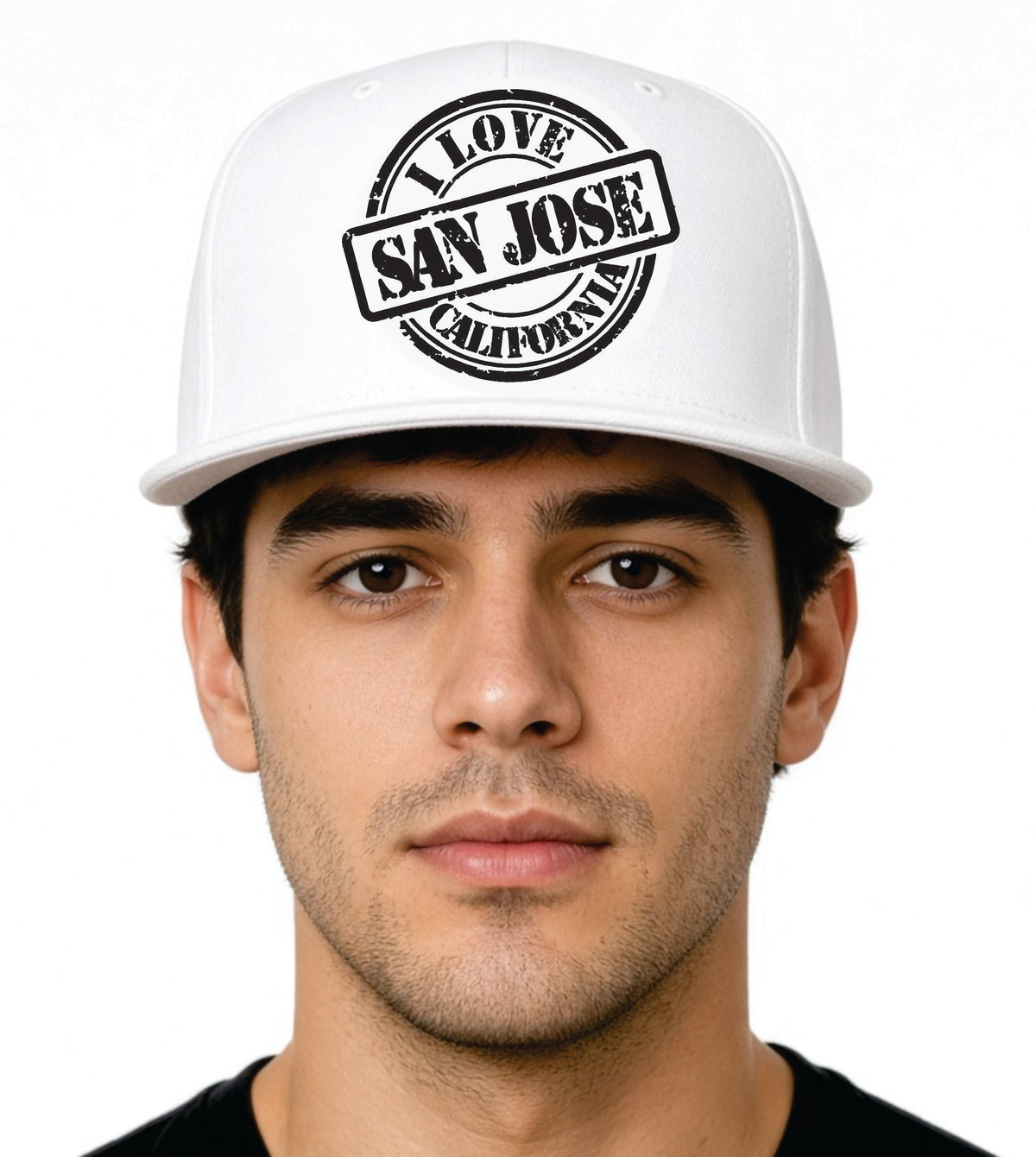 I love San Jose California Flag Hat Snapback – One Size