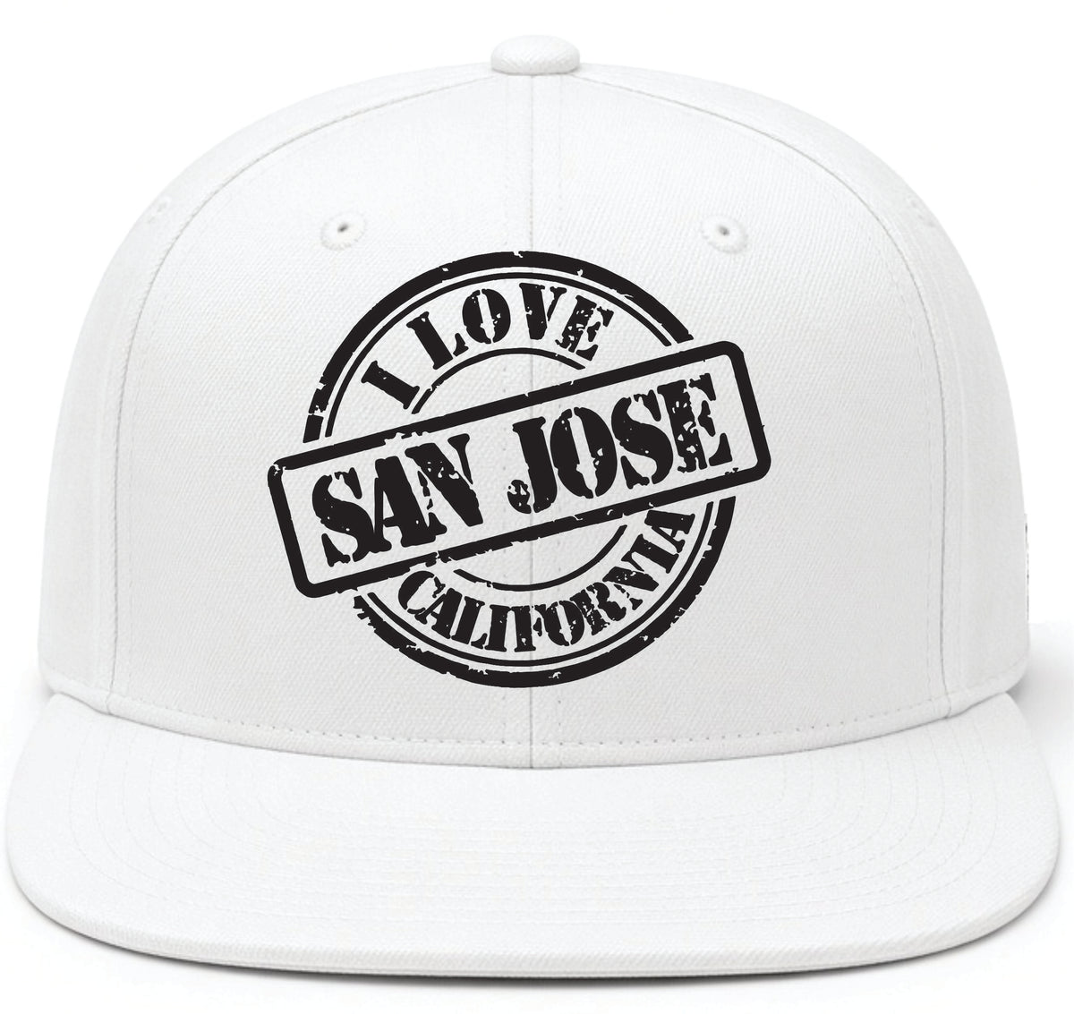 I love San Jose California Flag Hat Snapback – One Size