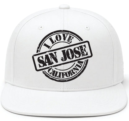 I love San Jose California Flag Hat Snapback – One Size