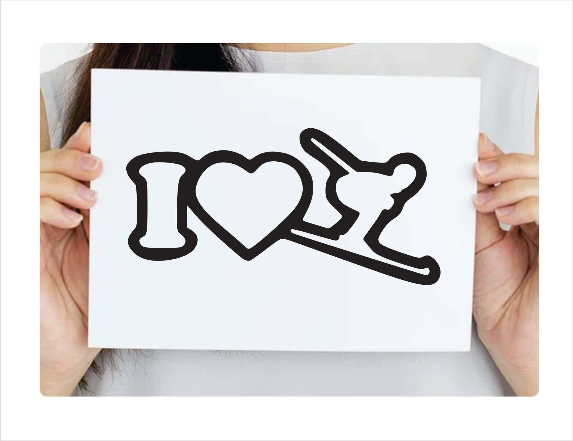 I love sky Black Vinyl Decal Sticker