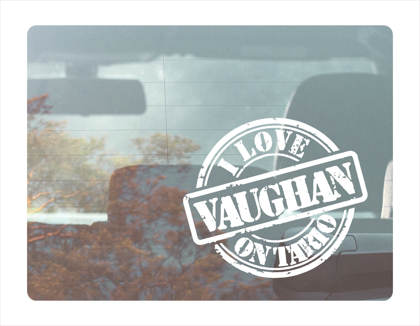 I love Vaughan Ontario white Decal Sticker