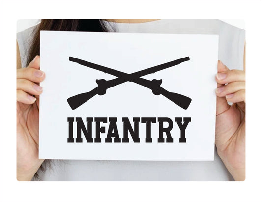Infantry Decal Sticker - FREE shipping