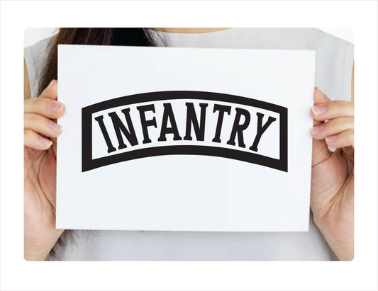 Infantry Decal Sticker - FREE shipping