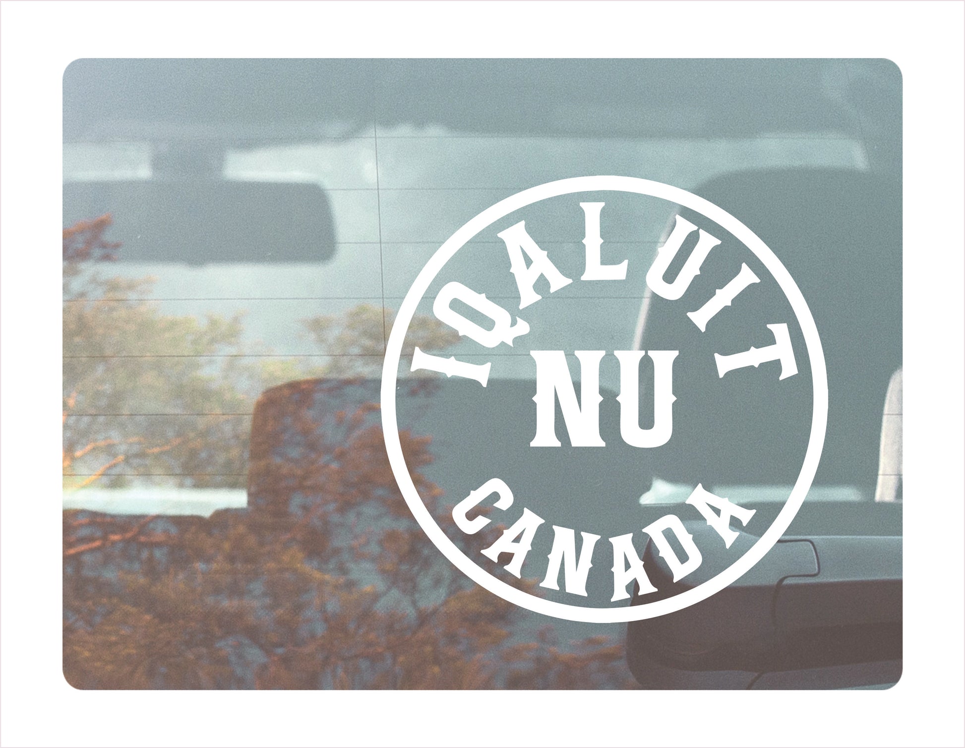 Iqaluit Nunavut Canada White Decal Sticker