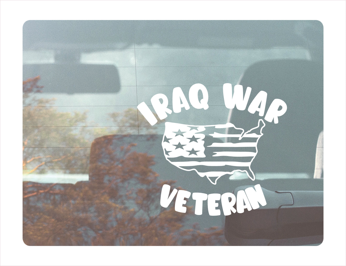 Iraq War Veteran Decal Sticker - FREE shipping