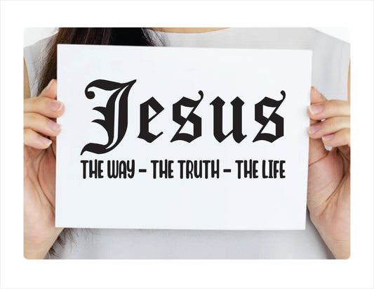 Jesus Way Truth Life Decal Sticker - FREE shipping