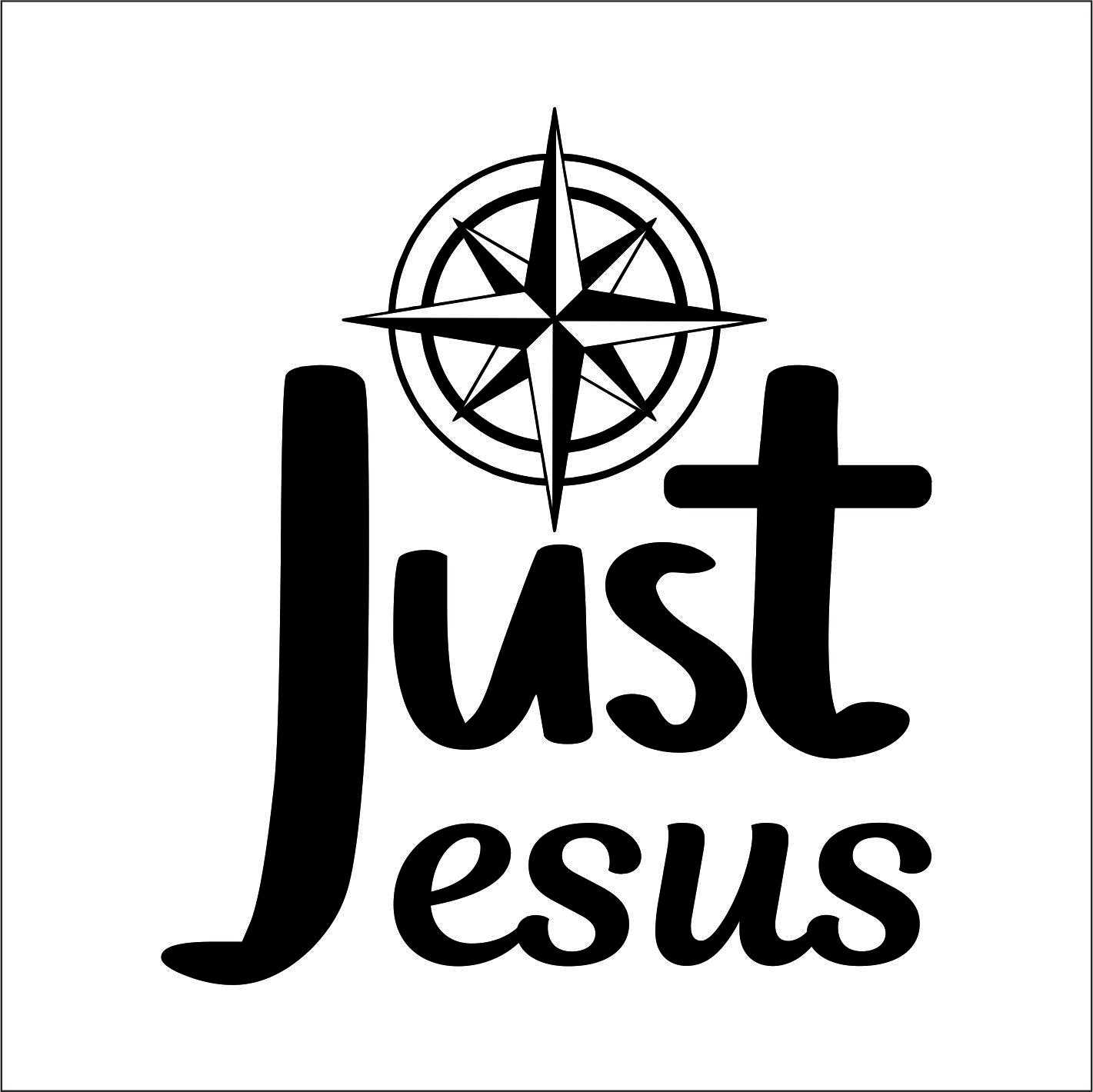 JUST JESUS Vinyl Decal Sticker