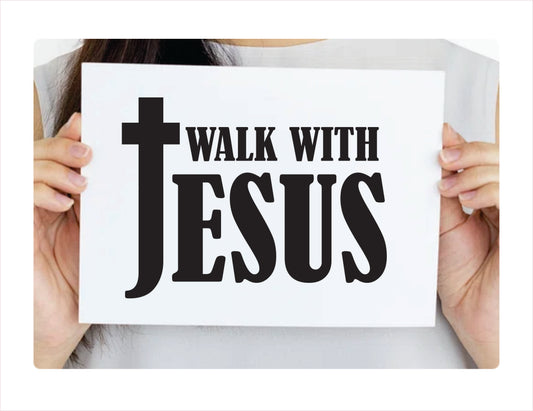 Walk with Jesus Decal Sticker - FREE shipping