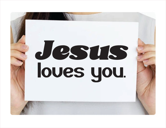 Jesus Loves you Decal Sticker - FREE shipping