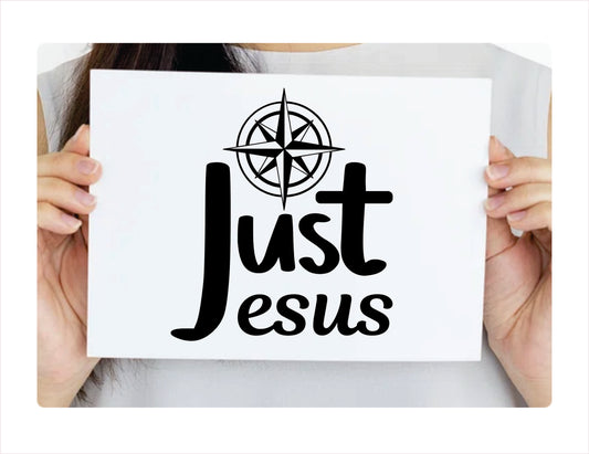 JUST JESUS Vinyl Decal Sticker  FREE shipping