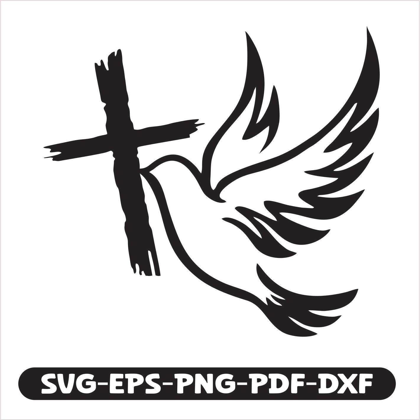 Jesus Bird SVG EPS PNG PDF DXF Cutting File