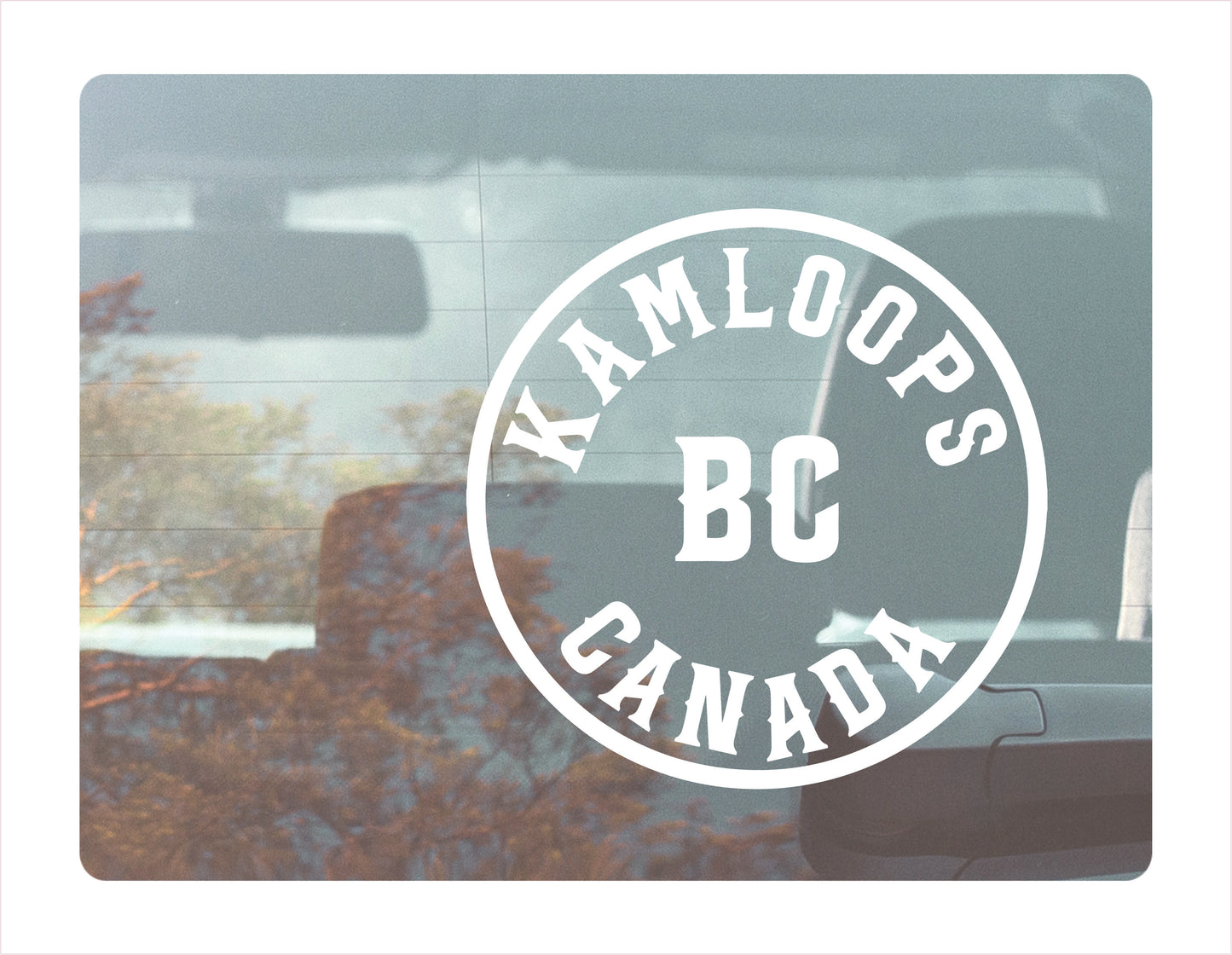 Kamloops British Columbia Canada White Decal Sticker