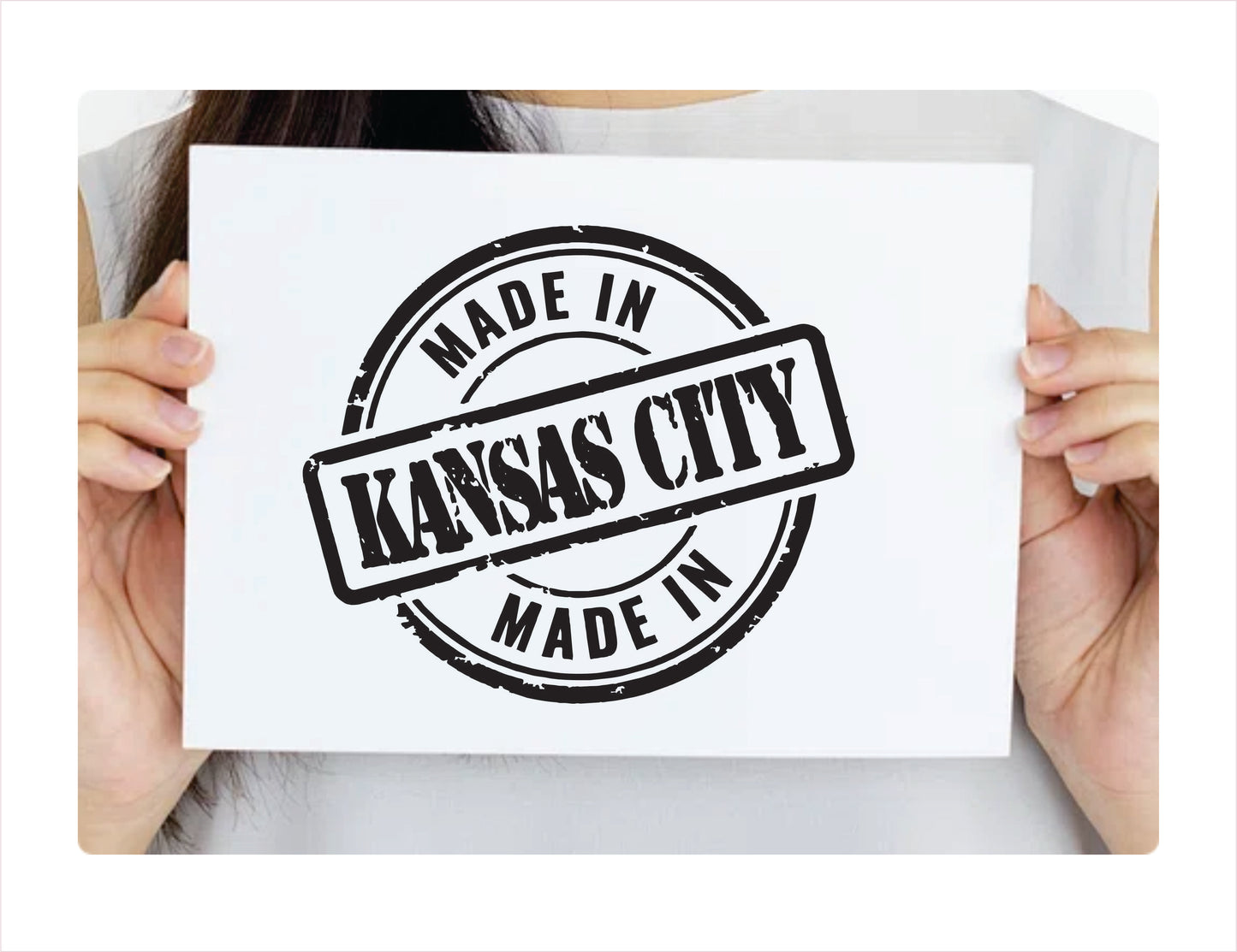 Made in Kansas city Kansas Usa decal sticker black decal