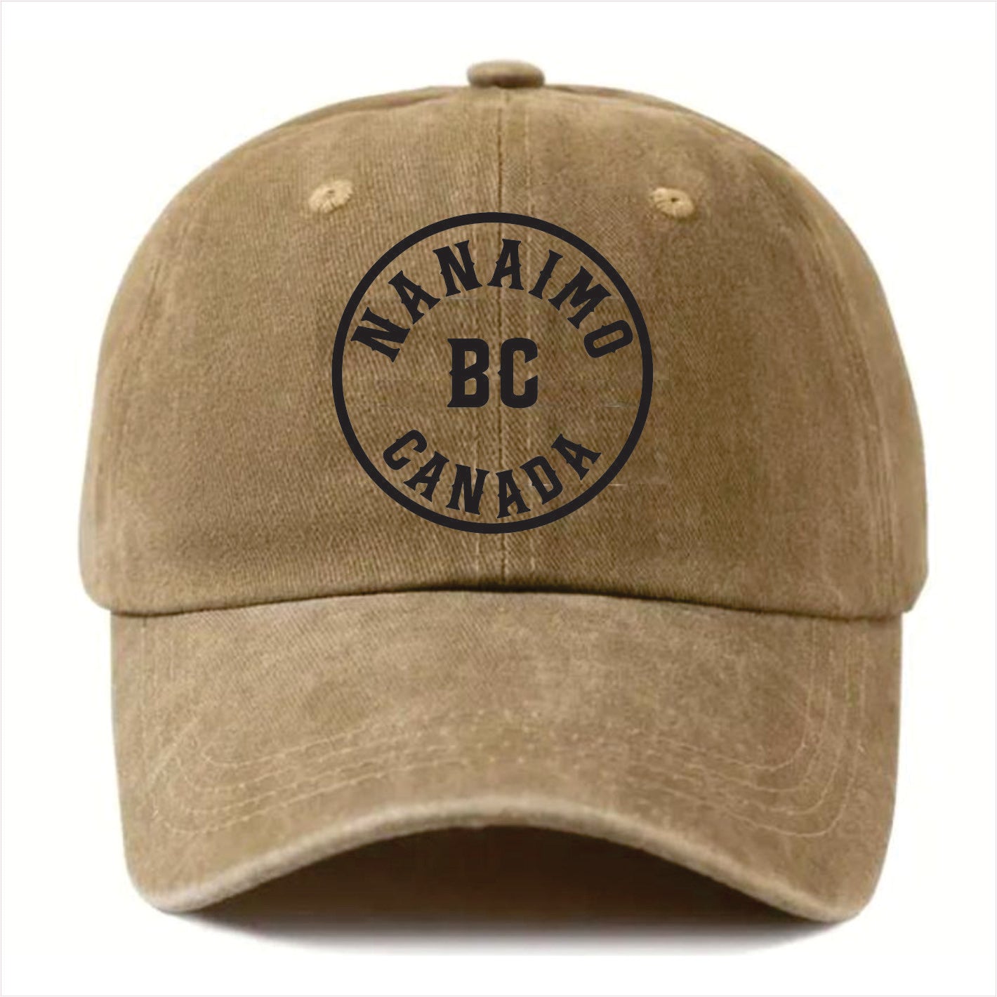 Nanaimo BC Canada  khaki Washed cap