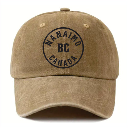 Nanaimo BC Canada  khaki Washed cap