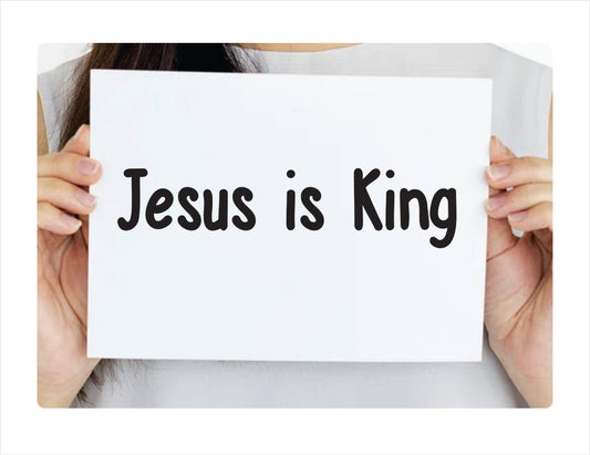 Jesus is king Decal Sticker - FREE shipping