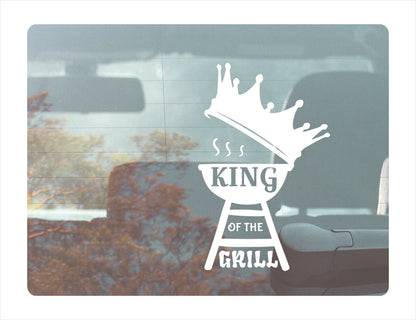 King of the Grill Bbq time Vinyl Decal Sticker  FREE shipping
