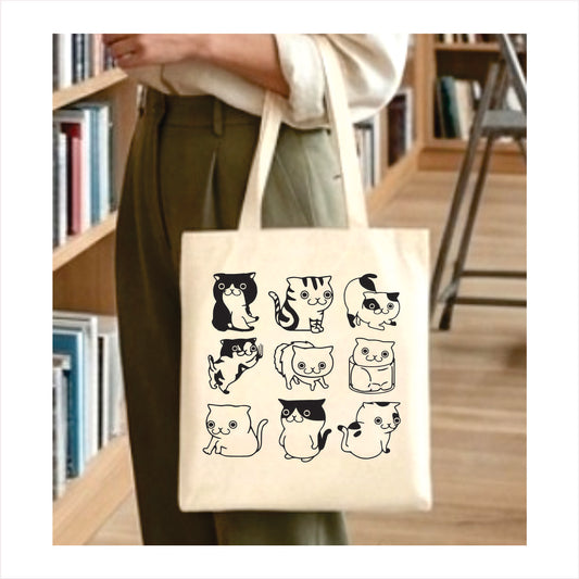 Adorable Kitten Canvas Totes bag