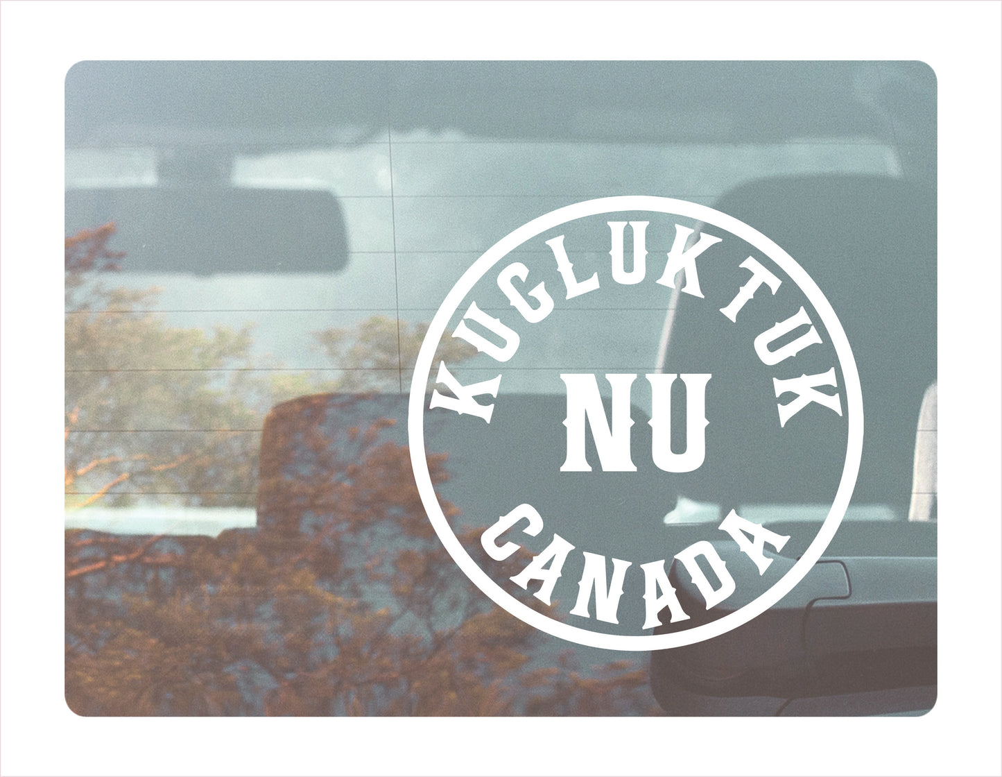 Kugluktuk Nunavut Canada White Decal Sticker