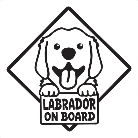 Labrador on board Decal Sticker