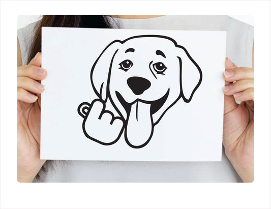 Labrador Korean Heart Decal  FREE shipping