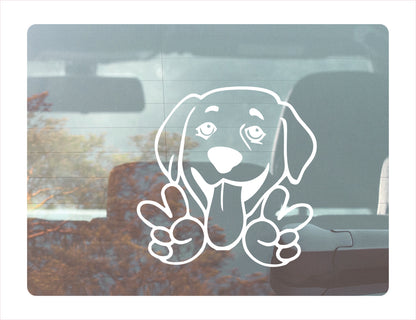 Labrador Peace Decal  FREE shipping