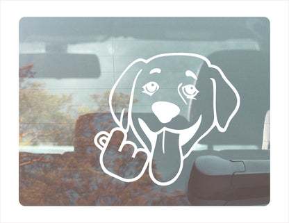 Labrador Korean Heart Decal  FREE shipping