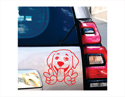 Labrador Peace Decal  FREE shipping