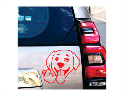Labrador Korean Heart Decal  FREE shipping