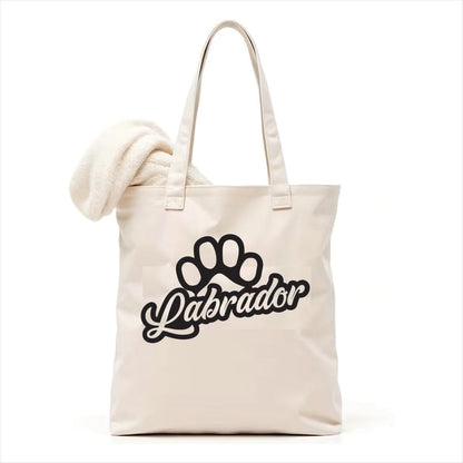 Labrador dog paw tote bag 3
