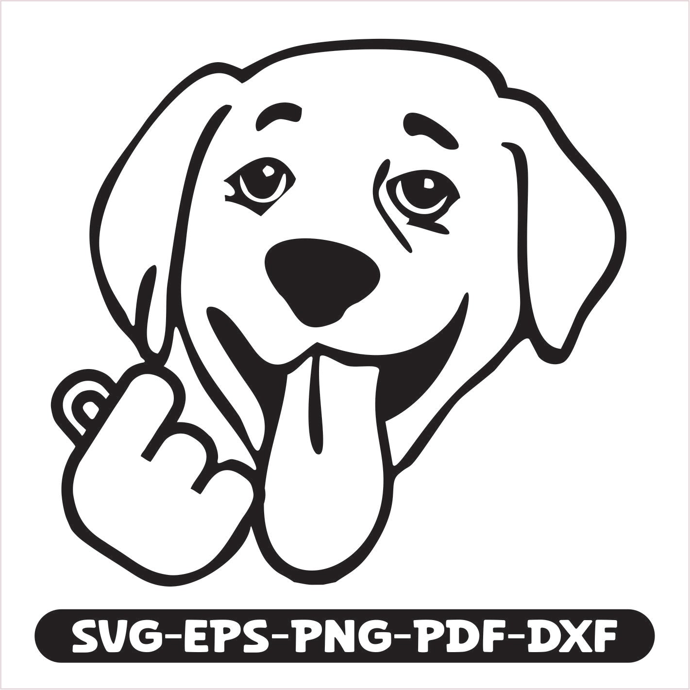 Labrador Korean Heart SVG cutting file. Perfect for crafting personalized gifts, apparel, and decor