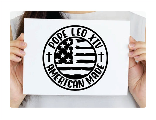Pope Leo XIV American Made Decal Sticker - FREE shipping
