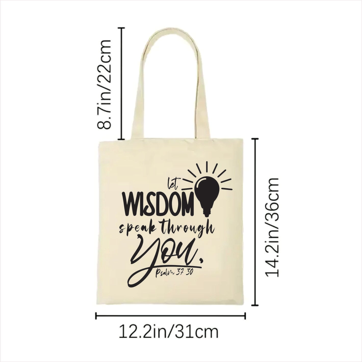 Let wisdom speak through you canvas tote bag 2