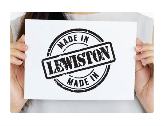 Made in Lewiston Maine Usa decal sticker