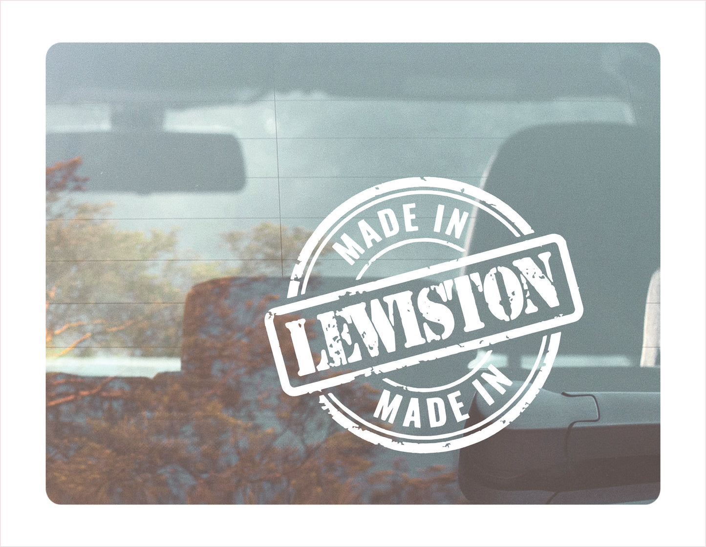 Made in Lewiston Maine Usa decal sticker