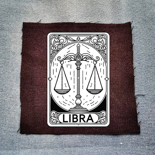 Libra Zodiac Black Patch
