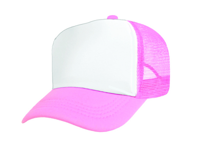 Personalized hat Light pink and white custom cap